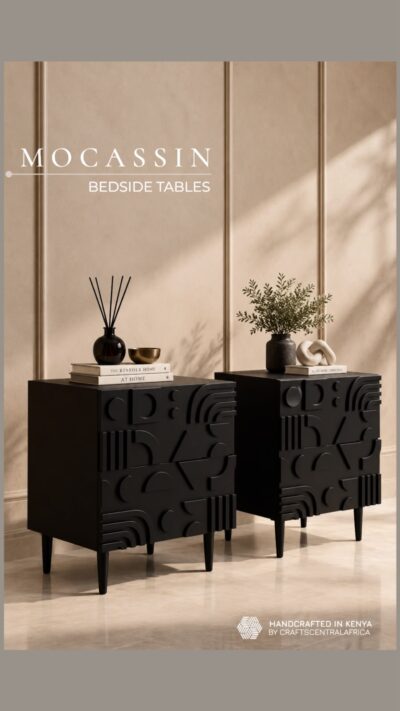 Mocassin Bedside Tables (Pair)