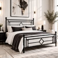 Penelope Metallic Bed